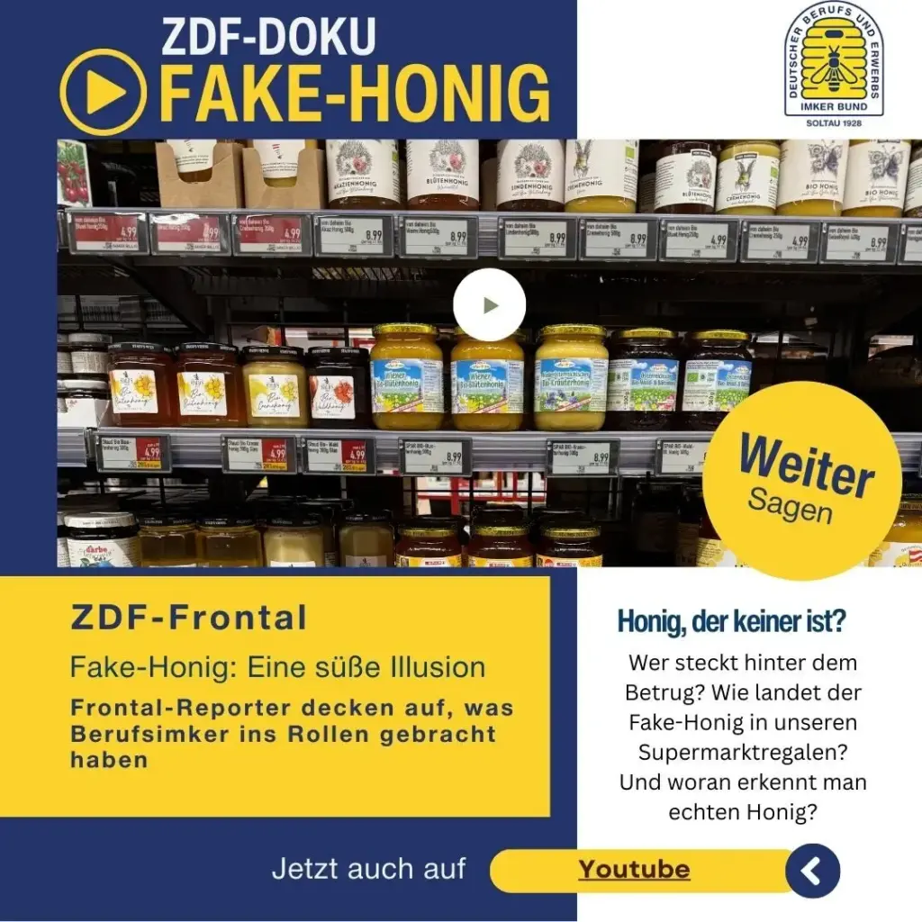 Honig, der keiner ist? – ZDF-Frontal-Doku jetzt auch auf Youtube